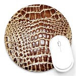 Ll Alligator Macro Round Mousepad