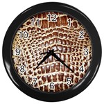 Ll Alligator Macro Wall Clock (Black)