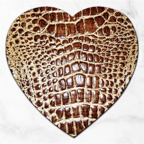 Ll Alligator Macro Jigsaw Puzzle (Heart) from ArtsNow.com Front