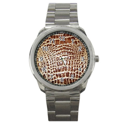 Ll Alligator Macro Sport Metal Watch from ArtsNow.com Front