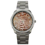 Ll Alligator Macro Sport Metal Watch