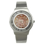 Ll Alligator Macro Stainless Steel Watch