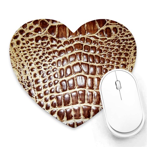 Ll Alligator Macro Mousepad (Heart) from ArtsNow.com Front