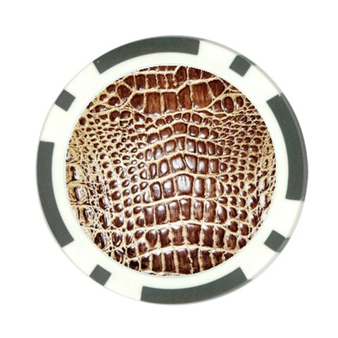 Ll Alligator Macro Poker Chip Card Guard (10 pack) from ArtsNow.com Front