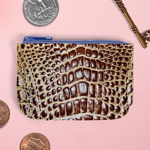 Ll Alligator Macro Mini Coin Purse from ArtsNow.com Front