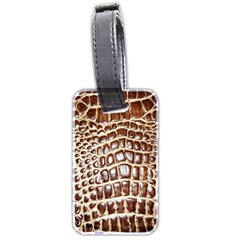 Ll Alligator Macro Luggage Tag (two sides) from ArtsNow.com Front