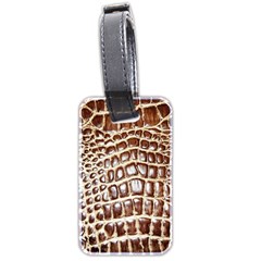 Ll Alligator Macro Luggage Tag (two sides) from ArtsNow.com Back