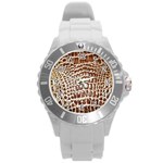 Ll Alligator Macro Round Plastic Sport Watch Large