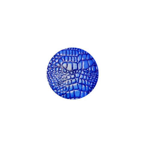 Ll Alligator Deep Blue 1  Mini Button from ArtsNow.com Front