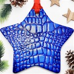 Ll Alligator Deep Blue Ornament (Star)