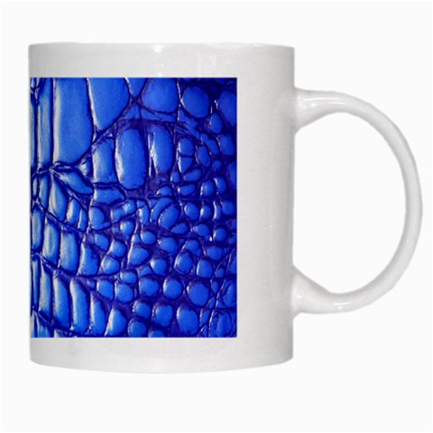 Ll Alligator Deep Blue White Mug from ArtsNow.com Right