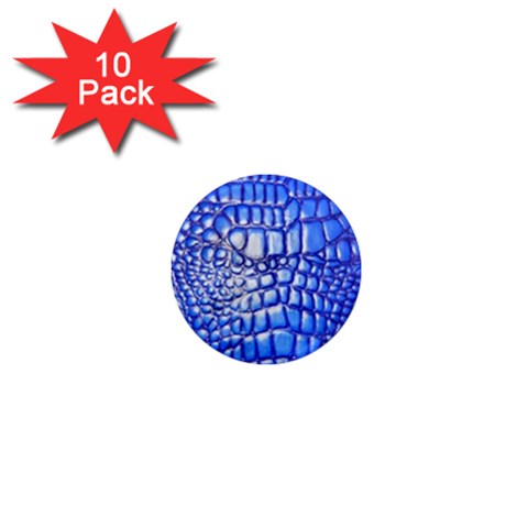 Ll Alligator Deep Blue 1  Mini Magnet (10 pack)  from ArtsNow.com Front