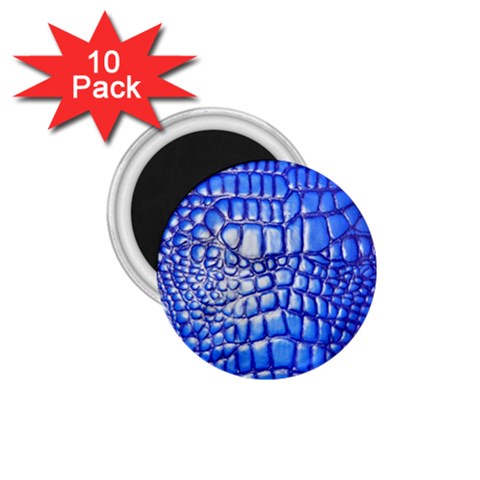 Ll Alligator Deep Blue 1.75  Magnet (10 pack)  from ArtsNow.com Front