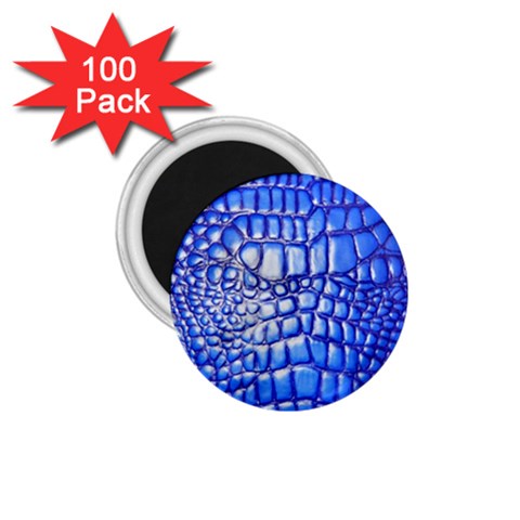 Ll Alligator Deep Blue 1.75  Magnet (100 pack)  from ArtsNow.com Front