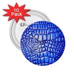 Ll Alligator Deep Blue 2.25  Button (10 pack)