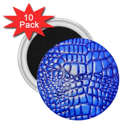 Ll Alligator Deep Blue 2.25  Magnet (10 pack) from ArtsNow.com Front