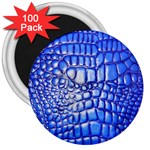 Ll Alligator Deep Blue 3  Magnet (100 pack)