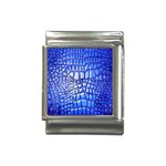 Ll Alligator Deep Blue Italian Charm (13mm)