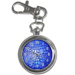 Ll Alligator Deep Blue Key Chain Watch