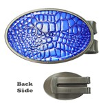 Ll Alligator Deep Blue Money Clip (Oval)