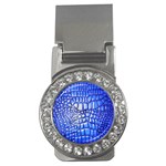 Ll Alligator Deep Blue Money Clip (CZ)