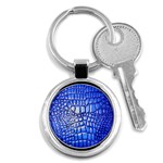 Ll Alligator Deep Blue Key Chain (Round)