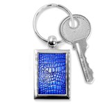 Ll Alligator Deep Blue Key Chain (Rectangle)