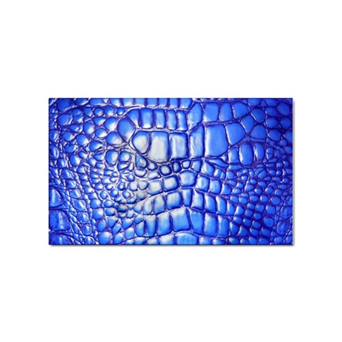 Ll Alligator Deep Blue Sticker (Rectangular) from ArtsNow.com Front