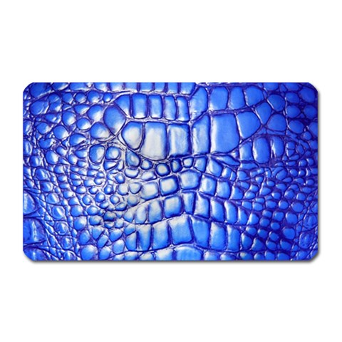 Ll Alligator Deep Blue Magnet (Rectangular) from ArtsNow.com Front