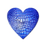 Ll Alligator Deep Blue Magnet (Heart)