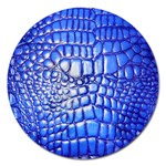 Ll Alligator Deep Blue Magnet 5  (Round)