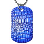 Ll Alligator Deep Blue Dog Tag (One Side)