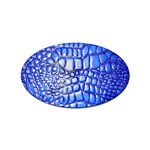 Ll Alligator Deep Blue Sticker Oval (10 pack)