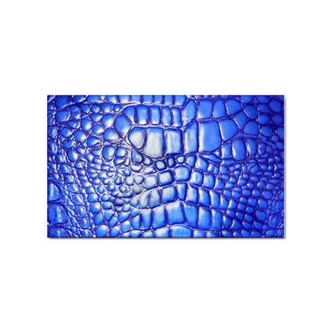 Ll Alligator Deep Blue Sticker Rectangular (100 pack) from ArtsNow.com Front