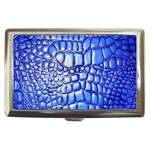 Ll Alligator Deep Blue Cigarette Money Case