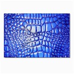 Ll Alligator Deep Blue Postcard 4 x 6  (Pkg of 10)