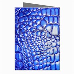 Ll Alligator Deep Blue Greeting Card from ArtsNow.com Right