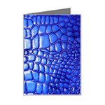 Ll Alligator Deep Blue Mini Greeting Card