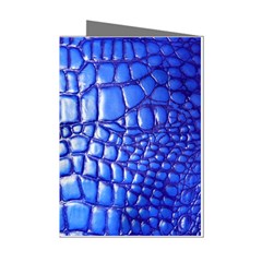 Ll Alligator Deep Blue Mini Greeting Cards (Pkg of 8) from ArtsNow.com Left