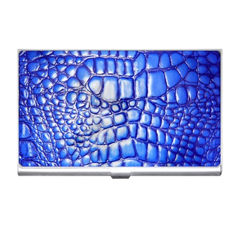 Ll Alligator Deep Blue Business Card Holder from ArtsNow.com Front