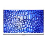 Ll Alligator Deep Blue Business Card Holder