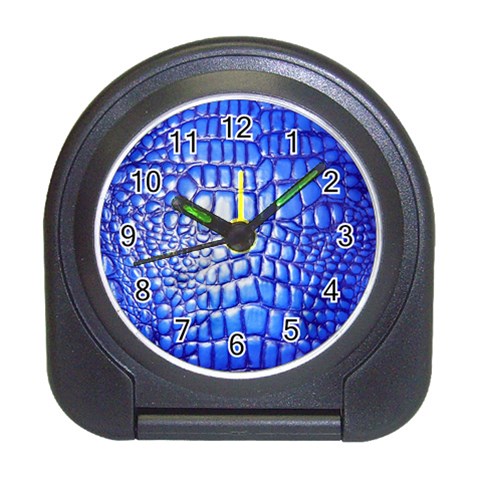 Ll Alligator Deep Blue Travel Alarm Clock from ArtsNow.com Front