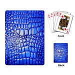 Ll Alligator Deep Blue Playing Cards Single Design