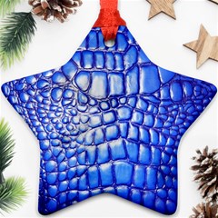 Ll Alligator Deep Blue Star Ornament (Two Sides) from ArtsNow.com Front