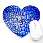 Ll Alligator Deep Blue Mousepad (Heart)