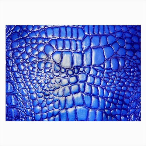 Ll Alligator Deep Blue Glasses Cloth (Large) from ArtsNow.com Front