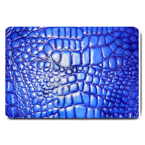 Ll Alligator Deep Blue Large Doormat from ArtsNow.com 30 x20  Door Mat