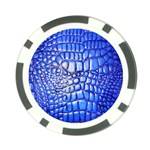 Ll Alligator Deep Blue Poker Chip Card Guard