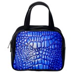 Ll Alligator Deep Blue Classic Handbag (One Side)