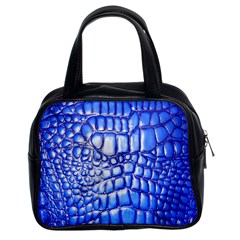 Ll Alligator Deep Blue Classic Handbag (Two Sides) from ArtsNow.com Front